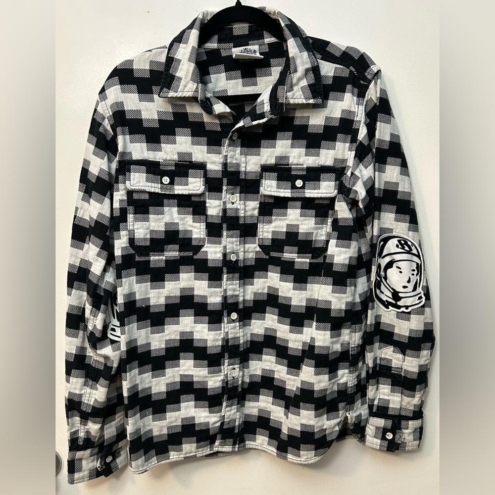 Billionaire Boys Club Digital Plaid Pattern Longsleeve
